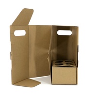 Boîte de papier kraft ondulé boîte de rangement de boîte d'usine d'emballage de couleur brune avec insert ondulé