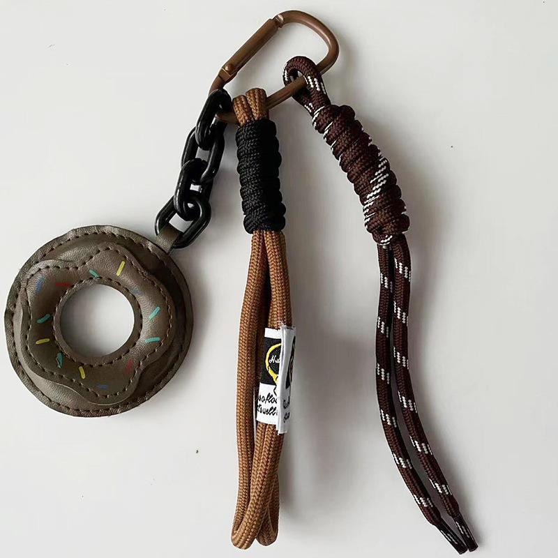 สายคล้องคอคู่ ลายโดนัทกาแฟ