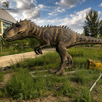 Modèle de dinosaure Tyrannosaurus Rex animatronique, modèle de simulation de mouvement réaliste pour parc d'aventure