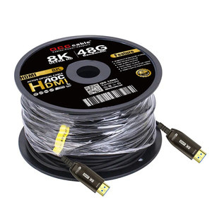 <span class=keywords><strong>สาย</strong></span> HDMI 2.1 AOC 8K 60Hz ความเร็วสูงพิเศษ 48Gbps <span class=keywords><strong>สาย</strong></span>ไฟเบอร์ HDMI ชุบทอง ตัวเรือนโลหะผสมสังกะสี รองรับ EARC สำหรับการเชื่อมต่อระยะไกล - Product Image 1