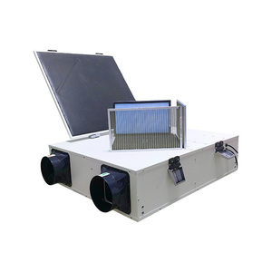 Système d'air frais <span class=keywords><strong>double</strong></span> <span class=keywords><strong>flux</strong></span> Tuya pour plafond avec récupération d'énergie, purification et ventilation ERV/HRV, échangeur d'air domestique CVC - Product Image 3