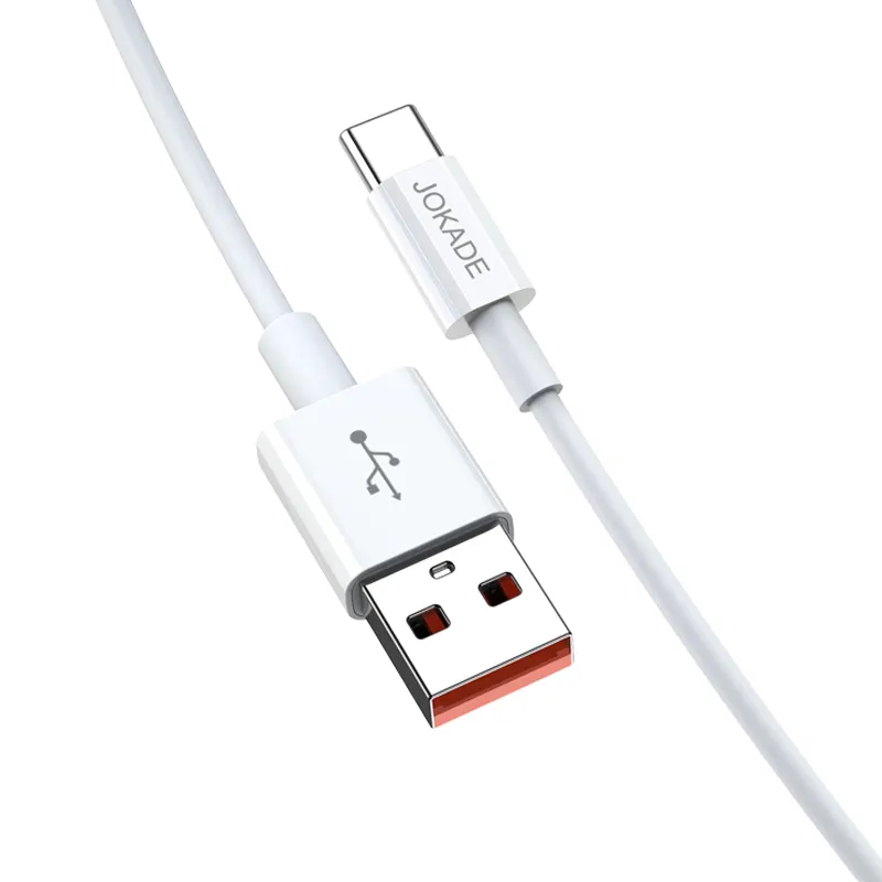 JOKADE USB tip C veri kablosu, 1M gerçek 5A hızlı şarj, USB-A to USB-C veri Android için USB telefon şarj cihazı