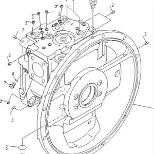 Pompe principale d'excavatrice Belparts PC200-8 Pompe hydraulique principale 708-2L-00500 708-2L-00400 708-2L-00600 pour Komatsu - Product Image 4