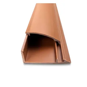 High Quality Wholesale Floor Curved PVC Corner Floor Open Line Protection Trunking