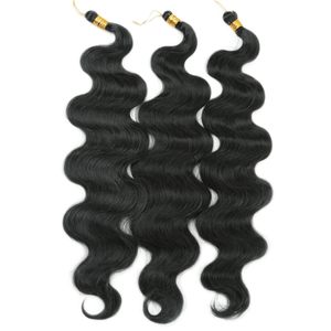 Extensions de cheveux synthétiques tressés ondulés de 24 pouces, grandes vagues lâches, style crochet serpent, haute qualité, <span class=keywords><strong>prix</strong></span> d'usine bas, vente en gros - Product Image 2