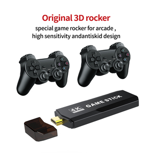 Bảng điều khiển trò chơi cho N64/PSP/PS1 được xây dựng trong 30000 trò chơi Trò chơi dính GD10 cho hộp màu đen retro 4k ABS 2.4G <span class=keywords><strong>Gamepad</strong></span> không dây * 2 - Product Image 3