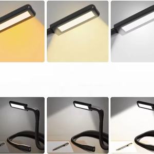 Lampe de lecture LED à double tête pliable, à suspendre au cou, avec charge USB et trois couleurs, idéale pour la lecture nocturne – Vente directe usine - Product Image 4