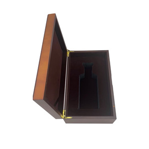 Caja de madera para almacenamiento de vino rectangular de 105 mm de alto y 9 mm de grosor con logo personalizado para regalo o uso artesanal. - Product Image 3