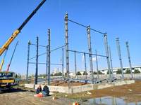 Taller de Almacenamiento Exterior Prefabricado con Estructura de Acero Ligero de Diseño Moderno para Almacenes, Edificio de Almacén de Acero