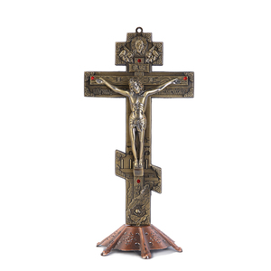 Grande Chiesa Reliquie Figurine Crocifisso Gesù Cristo Sul Supporto A Parete Croce <span class=keywords><strong>Antico</strong></span> Altare Religioso Casa Cappella Decorazione - Product Image 4