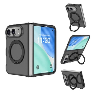 Étui magnétique de luxe mat doux au toucher avec support rotatif <span class=keywords><strong>pour</strong></span> <span class=keywords><strong>iPhone</strong></span> Duo, coque de téléphone portable antichoc personnalisée, vente en gros - Product Image 5