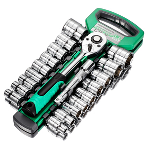 21-delige 1/2-inch ratelratelsleutelset met 123 mm verlengstuk en 24-tands dopjes - Product Image 1