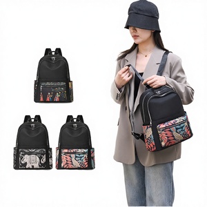 Women's Fashion Sports Style Waterproof Oxford Cloth <b>Backpack</b> Anti-Theft <b>Lightweight</b> 20L Capacity for Travel Outdoor Activities - Product Image 2