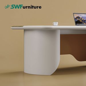 วัสดุไม้ที่เป็นมิตรต่อสิ่งแวดล้อมโมดูลาร์ทนทานต่อรอยขีดข่วนกันน้ำทรงโค้งสำหรับผู้บริหาร - Product Image 6