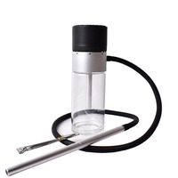 Nouveau Kit Chicha Portable pour Voiture en Verre, Petit Format, avec Tuyau en Verre pour Fumer des Arômes Doux