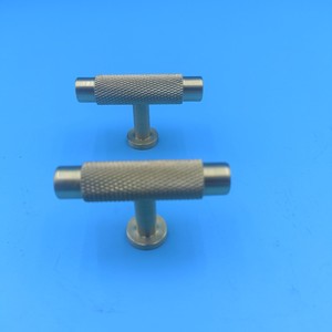 T Shaped Iron Furniture Handle Knurled Grip <b>Wardrobe</b> Drawer Minimalist Design Durable Surface Decoration - Product Image 1