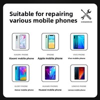 Kit de Herramientas de Reparación de Teléfonos Celulares de 18 Piezas, Juego de Destornilladores de Colores Multiusos para el Hogar y Telecomunicaciones