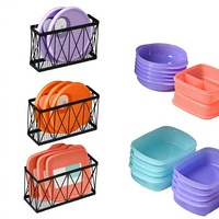 Organisateur de couvercles en métal pour armoire, support mural pour couvercles de casseroles et récipients alimentaires, rangement en fil métallique pour cuisine