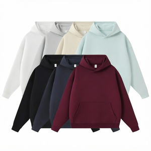 Sweat-shirt à capuche pour homme, hiver, lourd, 100% polyester, broderie numérique, sans cordon, vierge, service OEM, personnalisable - Product Image 6