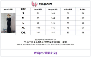 Vestido Largo Elegante y Lujoso de Manga Larga, Estilo Retro, Disponible para Compra Inmediata, 2026 - Product Image 5