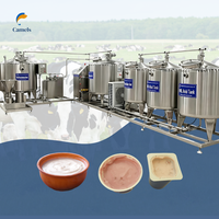 Usine de traitement du yaourt de 1000 L, pasteurisateur de yaourt, fermenteur, ligne de production de refroidissement
