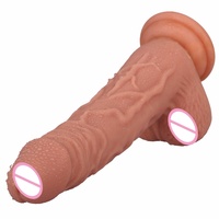 Dildo réaliste en silicone avec poignée vibrante, 100% étanche, marque HXR, jouet sexuel pour femmes, masturbation féminine, Inde BJD-E021-J
