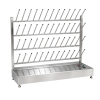 Séchoir à bottes industriel multi-positions en acier inoxydable 201 304, prêt pour l'OEM, avec système d'air chaud pour l'entrée hygiénique