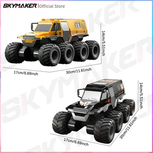 Coche RC JHD Q137 8WD 2.4G Anfibio de 8 Ruedas, Camión de Control Remoto, Todoterreno, Impermeable, Vehículos Blindados, Juguetes para Niños - Product Image 6