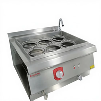 Cuisinière à nouilles de comptoir professionnelle RKMF-T601, cuisinière à nouilles électrique en acier inoxydable personnalisée