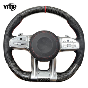 <span class=keywords><strong>Volante</strong></span> LED de fibra de carbono para modelos <span class=keywords><strong>Mercedes</strong></span> Benz-Compatible con E400 E450 W211 Glc63 W205 W213 - Product Image 3