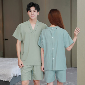 ชุดผ้าฝ้ายโมซิบัสชั่นแขนสั้นสำหรับซาวน่านวดบำบัดชุดดูแลสุขภาพ2XL ไซส์ XL 3XL 4XL 6XL 5XL - Product Image 1