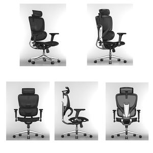 Silla Ergonómica Ejecutiva Moderna con Respaldo Alto y Giratoria, con Reposacabezas Ajustable y Certificación BIFMA - Product Image 3