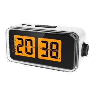 Réveil numérique radiocommandé blanc - Product Image 1