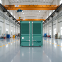 Groupe électrogène diesel silencieux conteneurisé à châssis ouvert 400 kW 500 kVA, sortie triphasée CA 50 Hz, arrêt automatique en cas de faible niveau d'huile ATS 100%