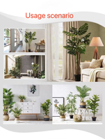 Plantes artificielles en plastique, palmiers verts, monstera, bonsaïs, faux oliviers, arbres artificiels pour la décoration intérieure et extérieure de la maison