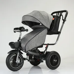 Vendita calda 3 ruote spingere i bambini trike bambino triciclo per bambini for1-6 anni bambino triciclo con baldacchino passeggino