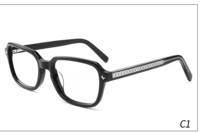 Cadre optique unisexe de couleur carrée, matériau en cellulose anti-lumière bleue pour lunettes de prescription (toutes formes de visage)