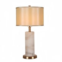 ShangPinShi Nouvelle lampe de table LED chinoise de luxe, texture marbre, lumière d'ambiance haut de gamme pour bureau et chambre