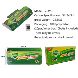 Piège à <span class=keywords><strong>cafards</strong></span> ZLW-3 avec appât, 20 pièges collants <span class=keywords><strong>pour</strong></span> le contrôle des nuisibles - Product Image 2
