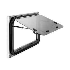 Fenêtre à ouverture vers l'extérieur pour camping-car, <span class=keywords><strong>caravane</strong></span>, remorque, avec coins arrondis, en verre trempé - Product Image 1