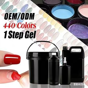 เจลยูวีแบบขวดกิโลกรัม ผลิตตามสั่ง คุณภาพสูง 1 Step Gel  OEM แบรนด์ส่วนตัว - Product Image 2