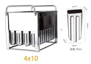 Khuôn làm kem que bằng thép không gỉ, khuôn làm đá que, khuôn làm kem que, giá đỡ que kem cho máy làm kem que - Product Image 3