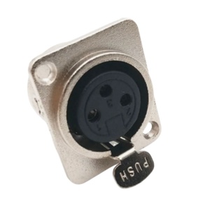 Connecteur XLR femelle 3 broches pour montage mural, prise XLR femelle 3 voies, connecteur XLR femelle 3 broches, prise XLR femelle pour montage sur panneau - Product Image 1