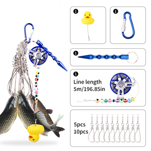 In ultima analisi, <span class=keywords><strong>il</strong></span> guardiano <span class=keywords><strong>del</strong></span> pesce vivo portatile 5/10 serrature da 5m rivestite con fibbia in metallo Anti-groviglio accessori da pesca lucchetto per pesci vivi - Product Image 2