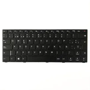 Spanish Language Laptop Keyboard For Lenovo Ideapad 110-14 110-14ISK Black Frame SP Layout With Power Button