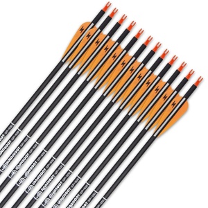 Flechas de carbono de 31 pulgadas <span class=keywords><strong>para</strong></span> práctica de tiro con arco, flechas de caza <span class=keywords><strong>para</strong></span> arco compuesto y recurvo con puntas extraíbles (paquete de 12) - Product Image 6