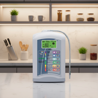 Ioniseur d'eau alcaline de table sans tracas, auto-nettoyant à chaque utilisation, électrode à 5 couches, idéal pour les petites entreprises de bien-être, les personnes âgées et les foyers