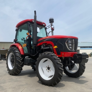 Tracteur agricole Xinshang 140HP 4x4, couleur rouge, transmission par engrenages, haute productivité, tracteur à roues avec moteur Weichai - Product Image 1