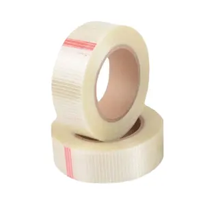 White 2" Fibre Bi Directional Supplier Fiberglass Cross-Weaved Cross Weave Filament Tape