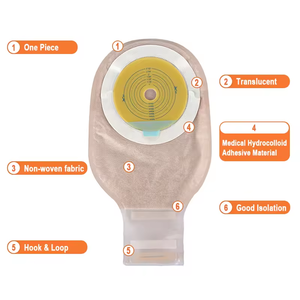 Carbou y tế hydrocolloidadhesive Vật liệu một mảnh Nhi colostomy túi nhỏ chứa chất thải Túi - Product Image 2